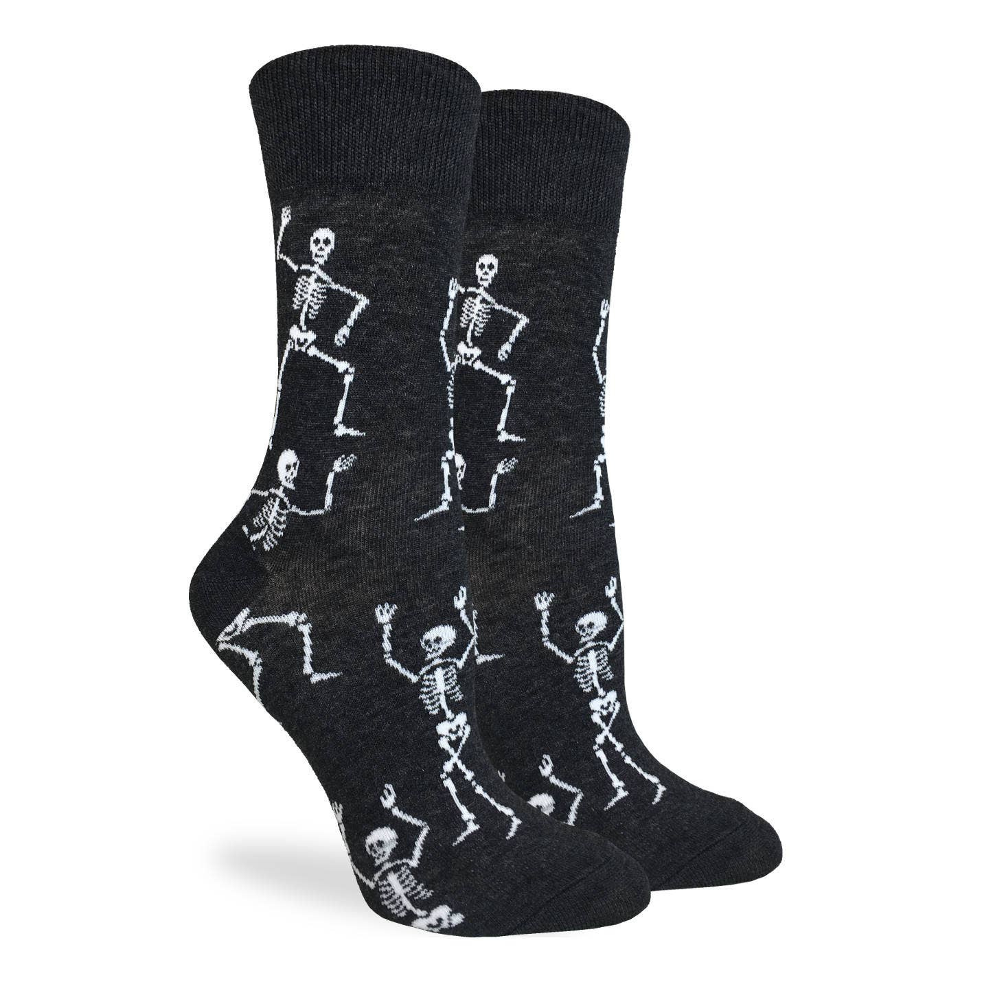 Women's Halloween, Dancing Skeleton Socks: Shoe Size 5-9