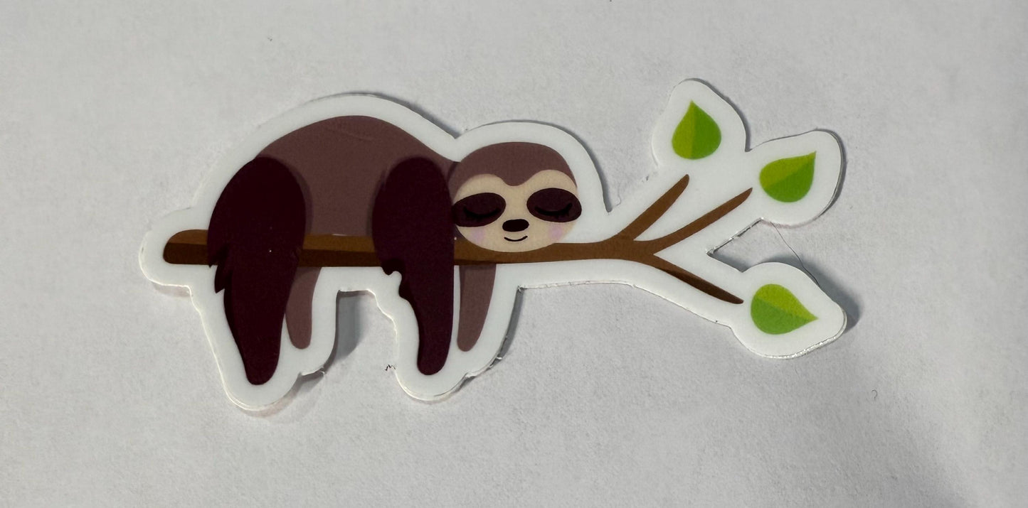 Sticker - Sloth, Sleeping Sloth