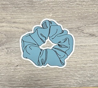 Sticker - Large Gray Scrunchie