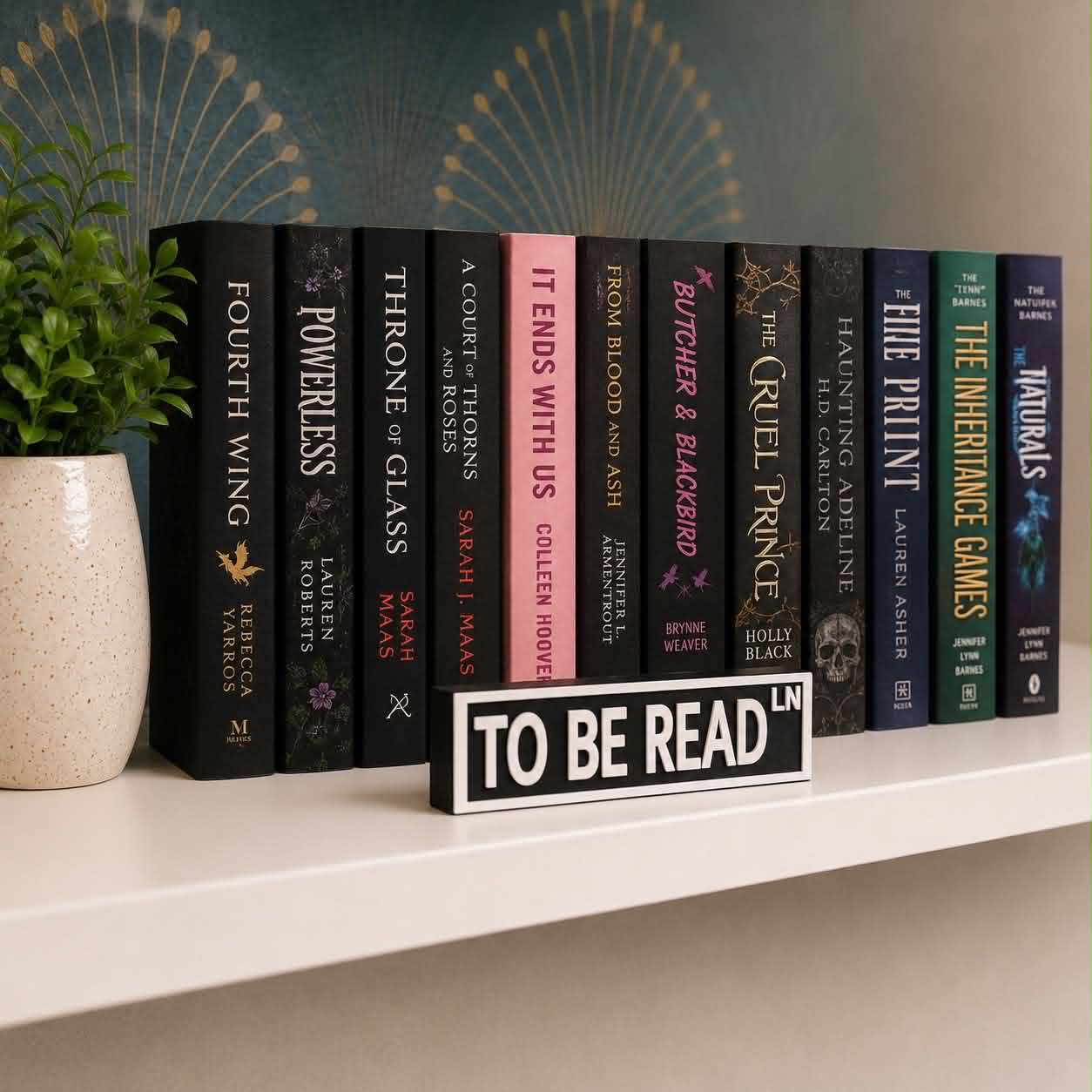 To Be Read Shelf Sign