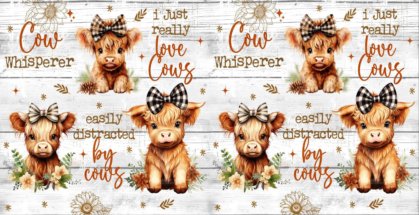 15oz Ceramic Mug - Highland Cows - Made to Order!
