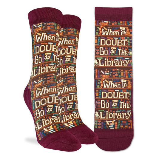 Women's Go to the Library Socks: Shoe Size 5-9