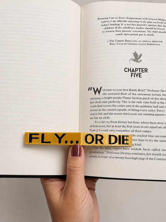 Fourth Wing Fly or Die Page Holder - Deluxe