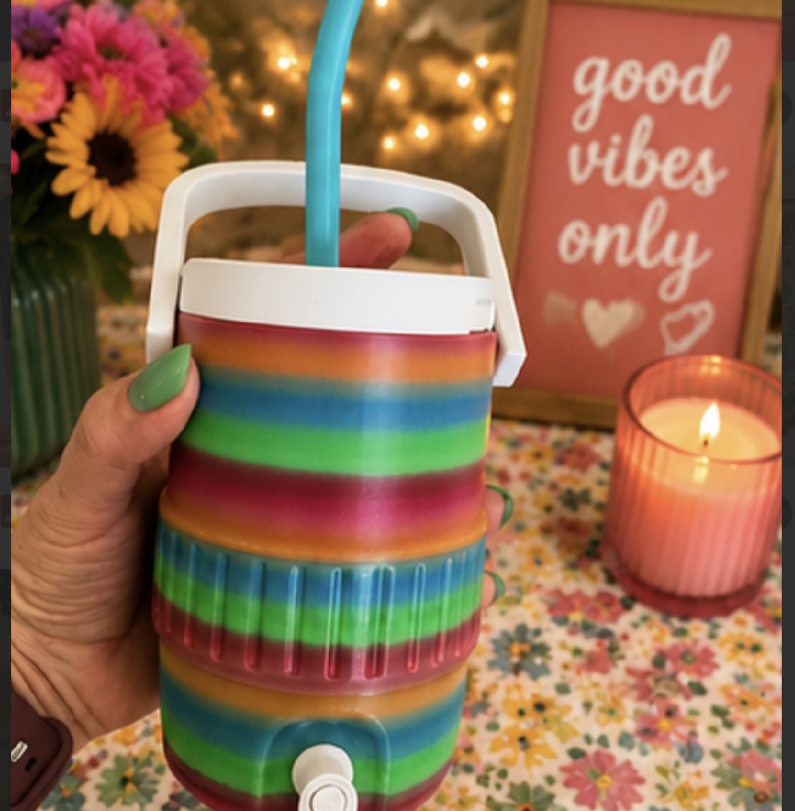 Multi Colour Can Koozie