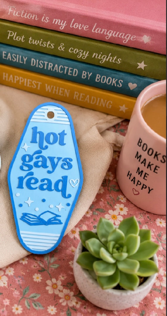 Hot Gays Read - Motel Style Keychain