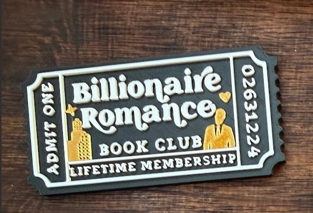 Billionaire Romance Book Club Ticket