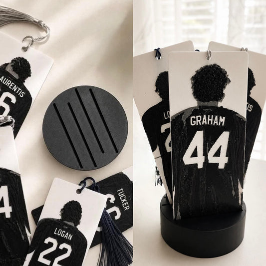 Off Campus Hockey Players Bookmark Set
