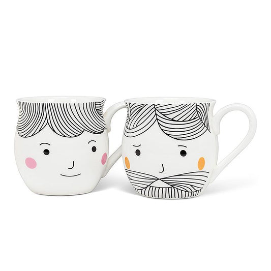His and Hers 16oz Mugs - Set of 2 Mugs
