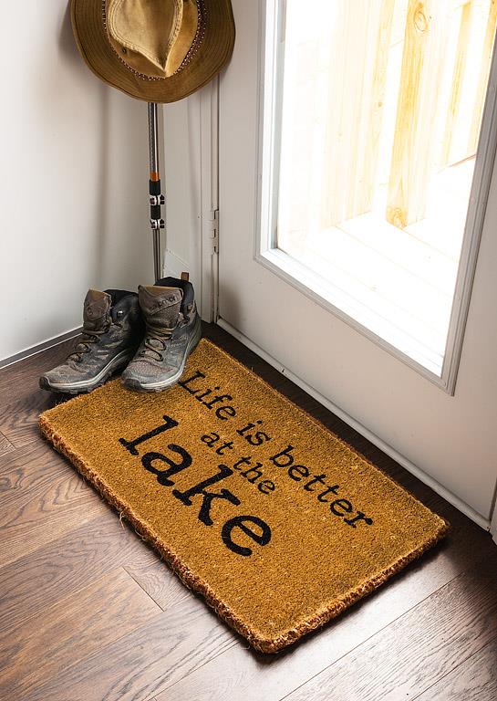 Life is better at the lake Doormat