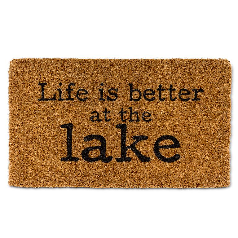 Life is better at the lake Doormat