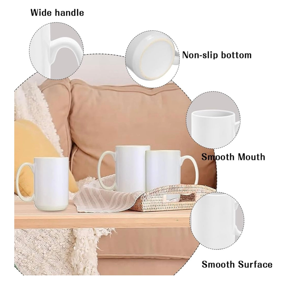 15oz Ceramic Mug - Reading Otter - Made to Order!