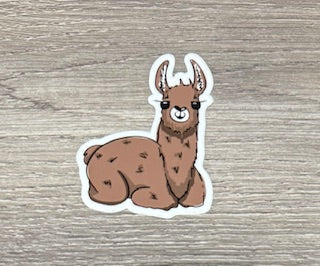 Sticker - Large Drama Llama Relaxing Loaf