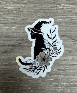 Sticker -Foil Spooky Cat