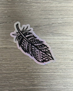 Sticker - Foil Floating Feather