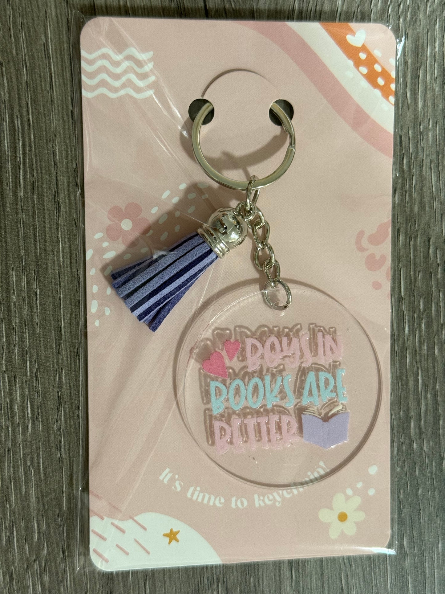 Key Chain -  Boys in Books are Better