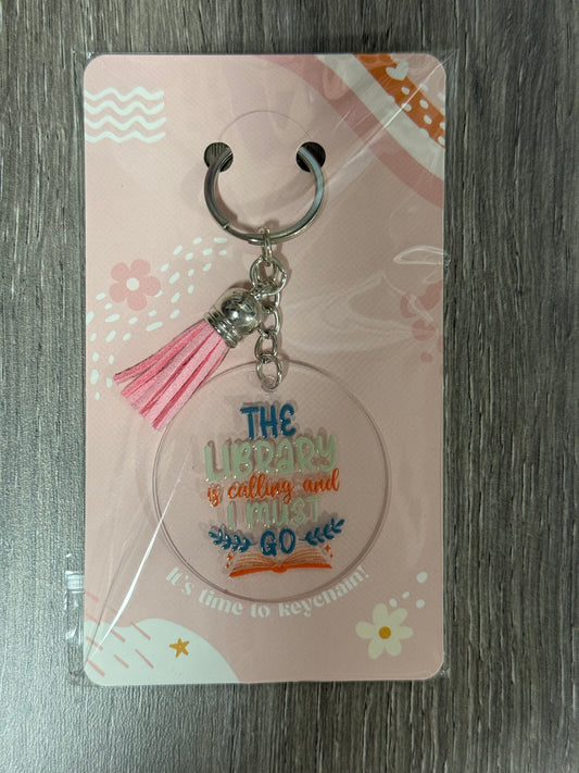 Key Chain - The Library is Calling…