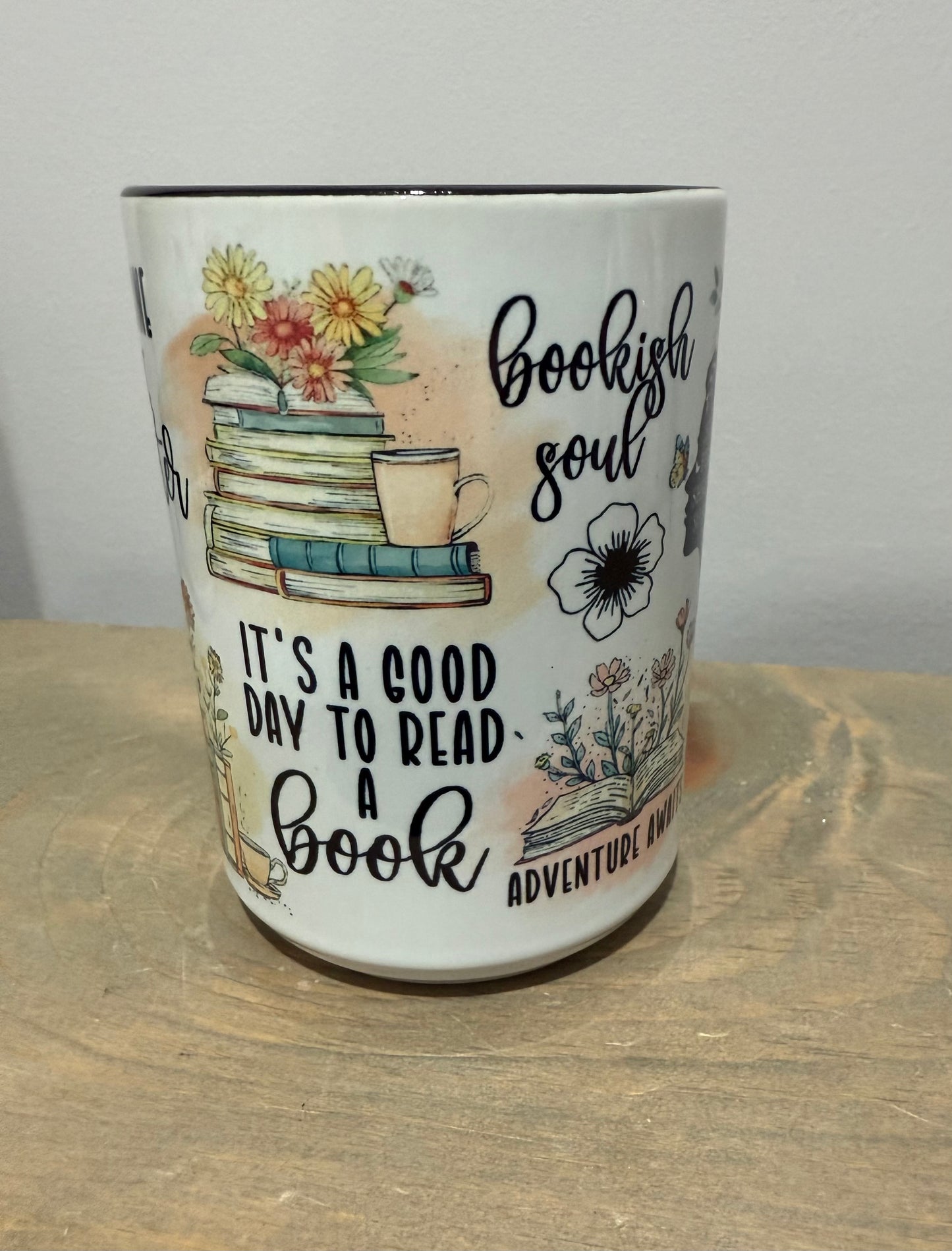 15oz Ceramic Mug - Shhh…I’m Reading - Made to Order!