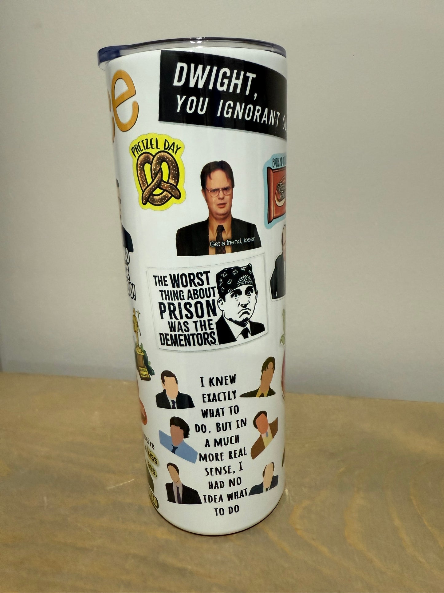 20oz Skinny Stainless Steel Tumbler - The Office 3 - Made to Order!