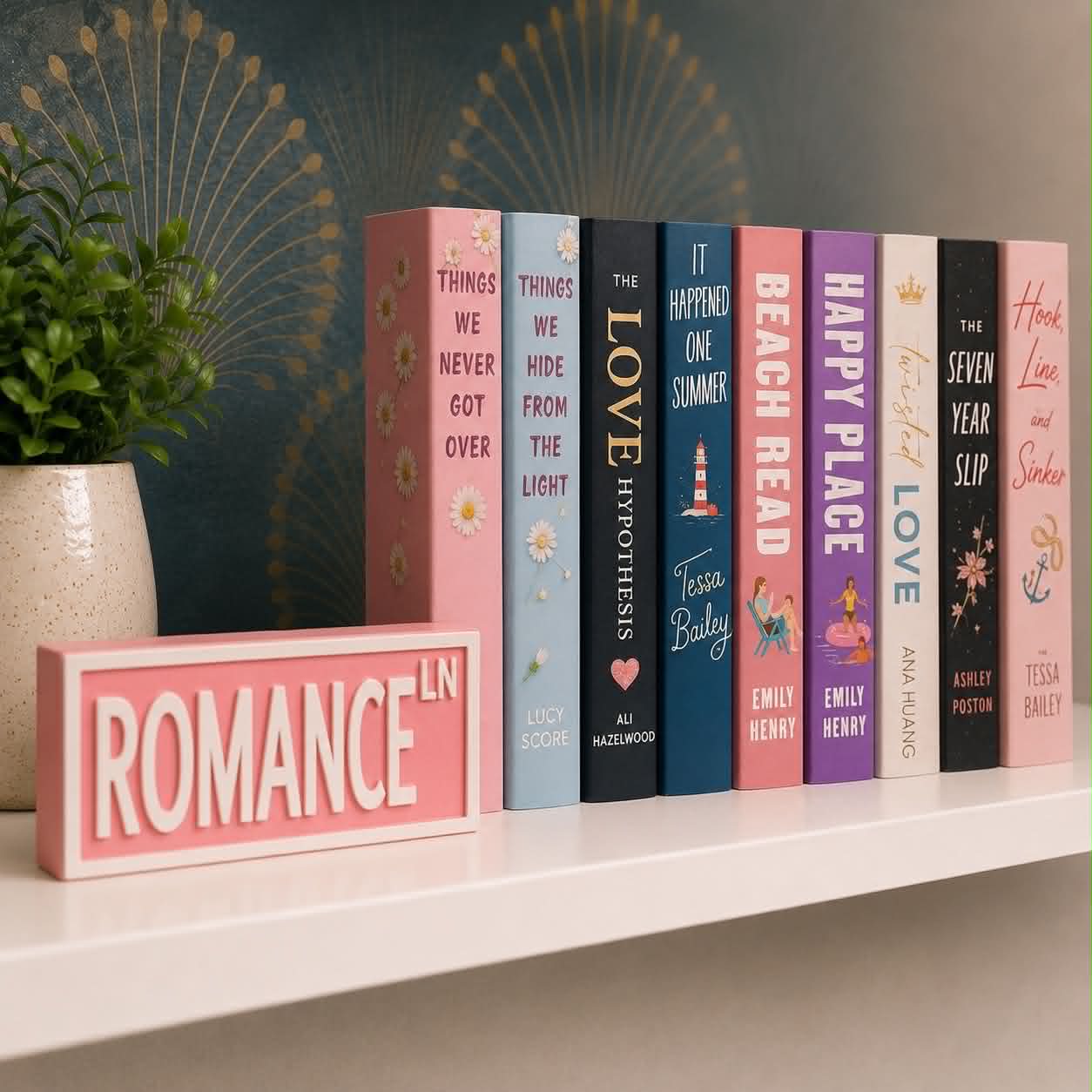 Romance Shelf Sign