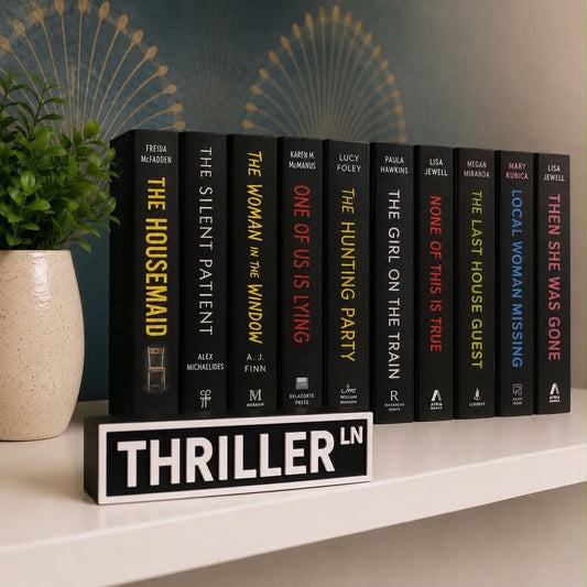Thriller Shelf Sign