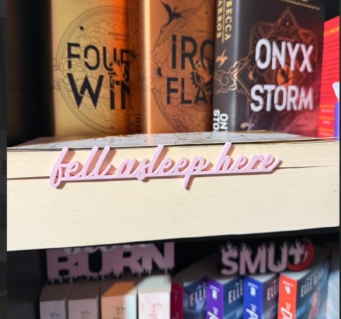 Fell Asleep Here - Side Sitter 3D Bookmark