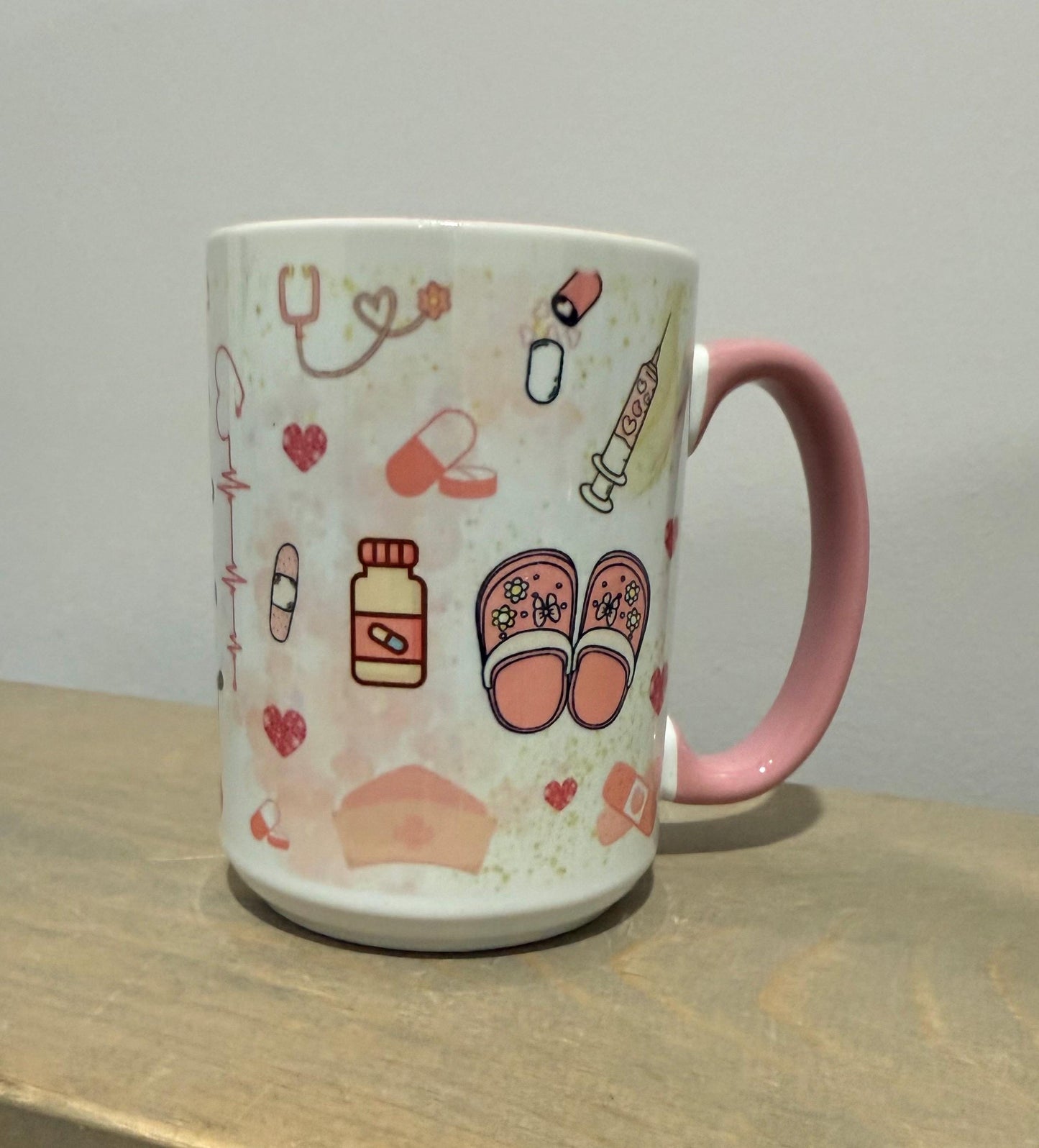 15oz Ceramic Mug - Lifesaver - Nurse -  Made to Order!