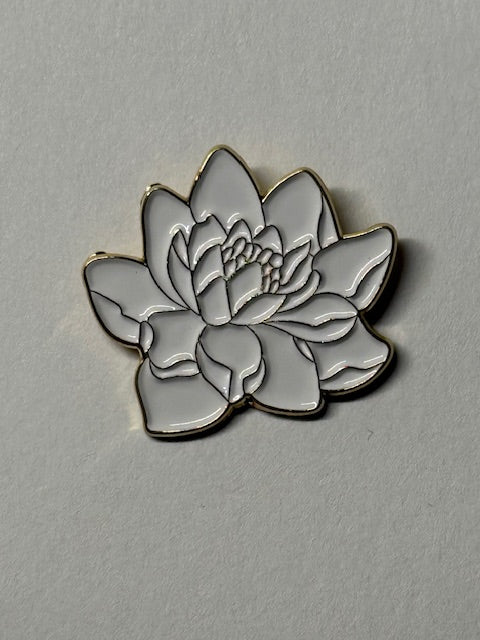 Enamel Pin - White Magnolia
